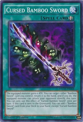 Cursed Bamboo Sword - NECH-EN068 - Common 1st Edition The New Challengers (NECH) 1st Edition Singles