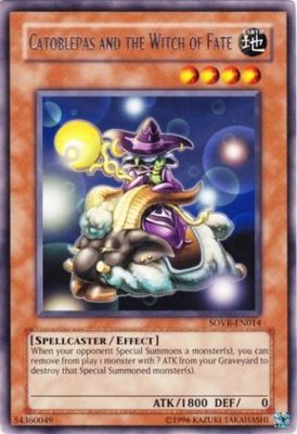 Catoblepas and the Witch of Fate - SOVR-EN014 - Rare 1st Edition Stardust Overdrive [SOVR] 1st Edition Singles