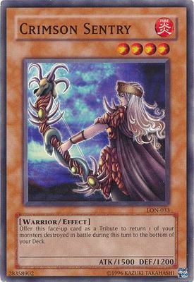 Crimson Sentry - LON-033 - Common Unlimited Labyrinth of Nightmare [LON] Unlimited Singles