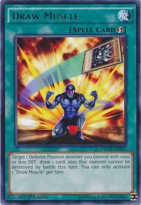 Draw Muscle - NECH-EN057 - Rare 1st Edition The New Challengers (NECH) 1st Edition Singles