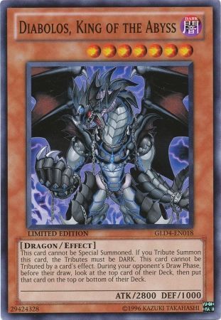 Diabolos, King of the Abyss - GLD4-EN018 - Common Gold Series 4: Pyramid Edition [GLD4]