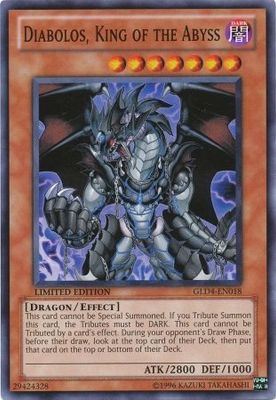 Diabolos, King of the Abyss - GLD4-EN018 - Common Gold Series 4: Pyramid Edition [GLD4]