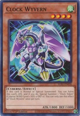 Clock Wyvern - EGS1-EN018 - Common 1st Edition Egyptian God Deck: Silfer the Sky Dragon 1st Edition Singles