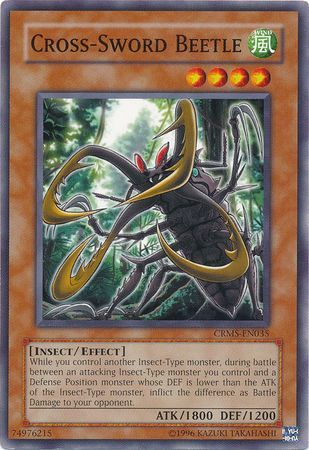 Cross-Sword Beetle - CRMS-EN035 - Common Unlimited Crimson Crisis [CRMS] Unlimited Singles