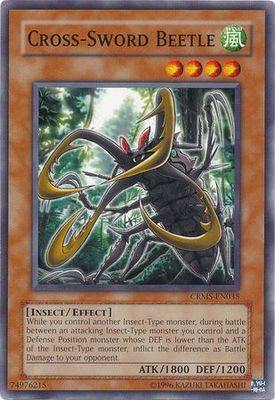 Cross-Sword Beetle - CRMS-EN035 - Common Unlimited Crimson Crisis [CRMS] Unlimited Singles
