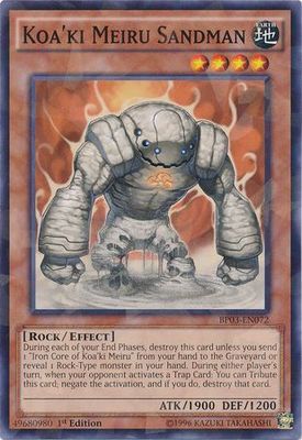 Koa&#39;ki Meiru Sandman - BP03-EN072 - Shatterfoil Rare 1st Edition Battle Pack 3: Monster League Shatterfoil Rare 1st Edition Singles