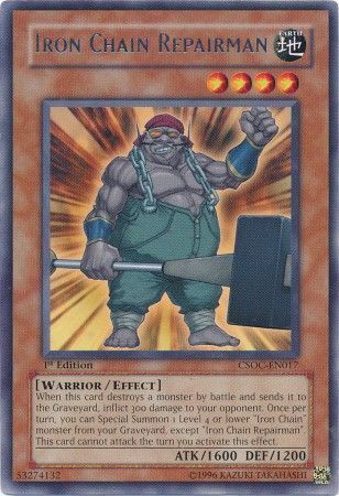 Iron Chain Repairman - CSOC-EN017 - Rare 1st Edition Crossroads of Chaos [CSOC] 1st Edition Singles