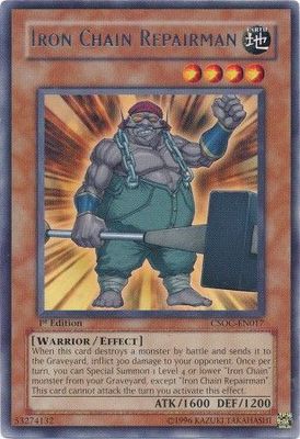 Iron Chain Repairman - CSOC-EN017 - Rare 1st Edition Crossroads of Chaos [CSOC] 1st Edition Singles
