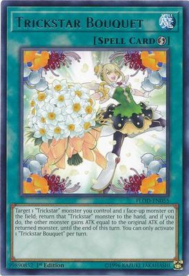 Trickstar Bouquet - FLOD-EN055 - Rare 1st Edition Flames of Destruction 1st Edition Singles