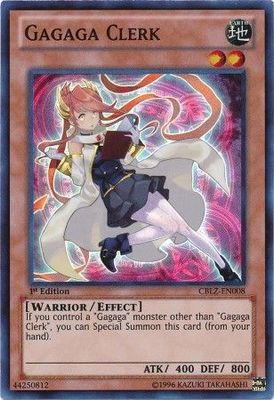 Gagaga Clerk - CBLZ-EN008 - Super Rare 1st Edition Cosmo Blazer 1st Edition Singles (español)