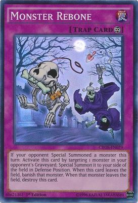 Monster Rebone - CROS-EN079 - Super Rare 1st Edition Crossed Souls 1st Edition Singles (frances)