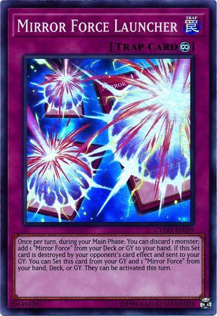 Mirror Force Launcher - CYHO-EN069 - Super Rare Unlimited Cybernetic Horizon Unlimited Singles