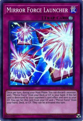 Mirror Force Launcher - CYHO-EN069 - Super Rare Unlimited Cybernetic Horizon Unlimited Singles