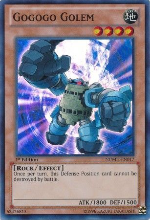 Gogogo Golem - NUMH-EN017 - Super Rare 1st Edition Number Hunters 1st Edition Singles