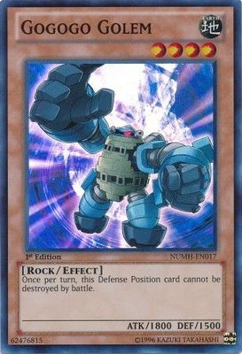 Gogogo Golem - NUMH-EN017 - Super Rare 1st Edition Number Hunters 1st Edition Singles