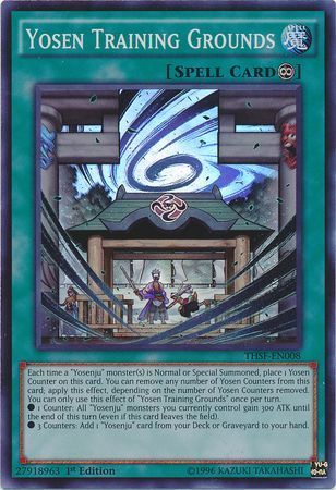 Yosen Training Grounds - THSF-EN008 - Super Rare 1st Edition The Secret Forces (THSF) 1st Edition Singles