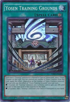 Yosen Training Grounds - THSF-EN008 - Super Rare 1st Edition The Secret Forces (THSF) 1st Edition Singles