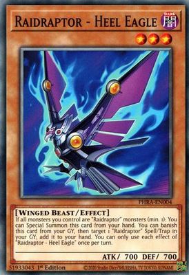 Raidraptor - Heel Eagle - PHRA-EN004 - Common 1st Edition Phantom Rage 1st Edition Singles [PHRA]