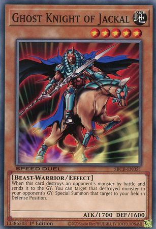 Ghost Knight of Jackal - SBCB-EN051 - Common 1st Edition Speed Duel Battle City Box 1st Edition Singles