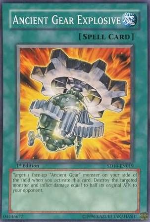 Ancient Gear Explosive - SD10-EN019 - Common 1st Edition Structure Deck: Machine Re-Volt 1st Edition Singles