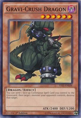 Gravi-Crush Dragon - YS15-ENL04 - Common 1st Edition Starter Deck: Dark Legion &amp; Saber Force
