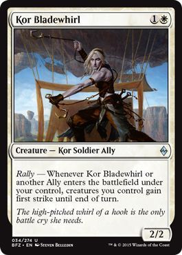 Kor Bladewhirl 034/274 Battle for Zendikar Singles
