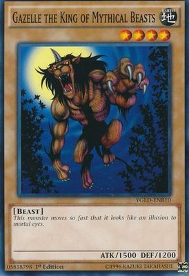 Gazelle the King of Mythical Beasts - YGLD-ENB10 - Common 1st Edition Yugi&#39;s Battle City Deck 1st Edition (YGLD-ENB)