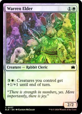 Warren Elder 037 - Foil Bloomburrow Foil Singles