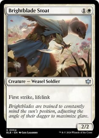 Brightblade Stoat 004 Bloomburrow Singles