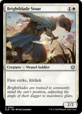 Brightblade Stoat 004 Bloomburrow Singles