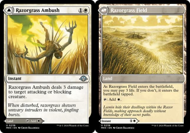 Razorgrass Ambush // Razorgrass Field 238 Modern Horizons 3 Singles