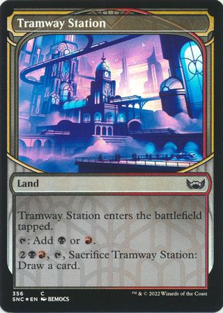 Tramway Station 356 - Showcase Skyscraper Streets of New Capenna Collector Booster Singles