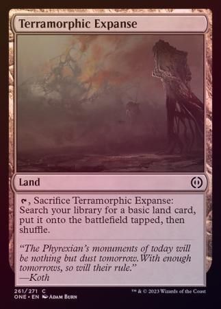 Terramorphic Expanse 261/271 - Foil Phyrexia All Will Be One Foil Singles