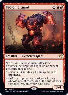 Tectonic Giant 158/254 Theros: Beyond Death Singles (Español)