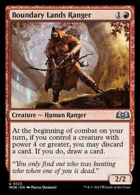 Boundary Lands Ranger 0123 - Wilds of Eldraine Singles