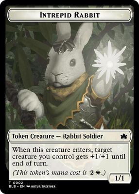 Intrepid Rabbit Token - Bloomburrow (BLB)