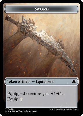 Sword Token - Bloomburrow (BLB)