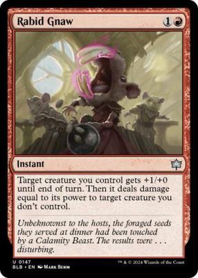 Rabid Gnaw 147 Bloomburrow Singles (Español)