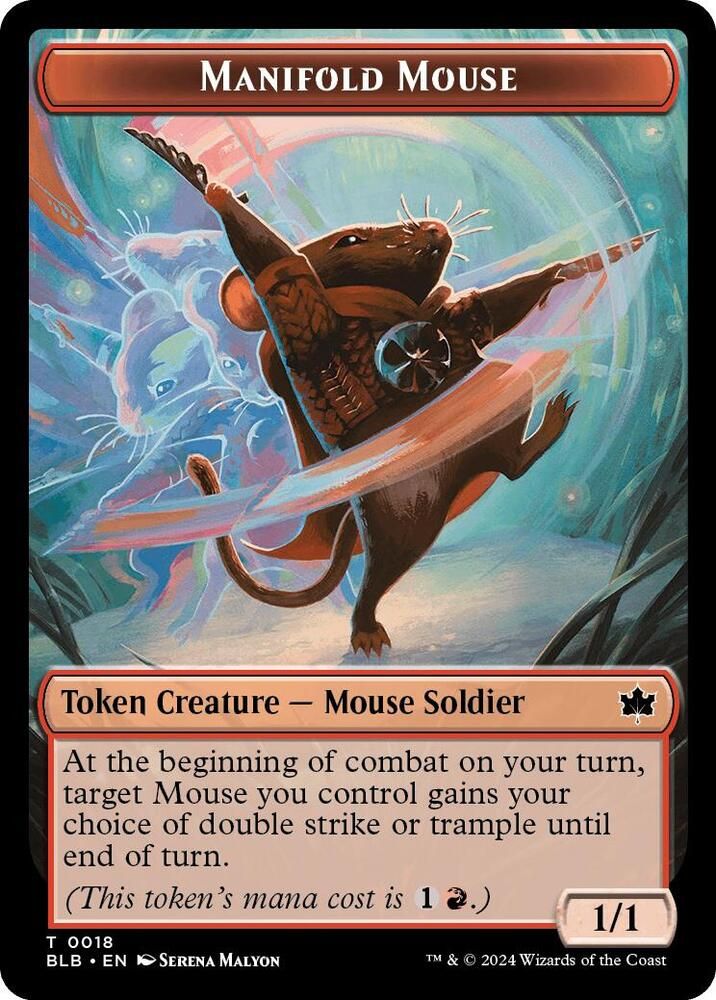 Manifold Mouse Token - Bloomburrow (BLB)
