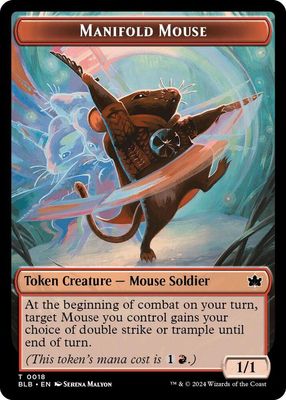 Manifold Mouse Token - Bloomburrow (BLB)