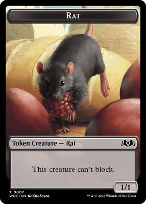 Rat Token - Wilds of Eldraine (WOE)