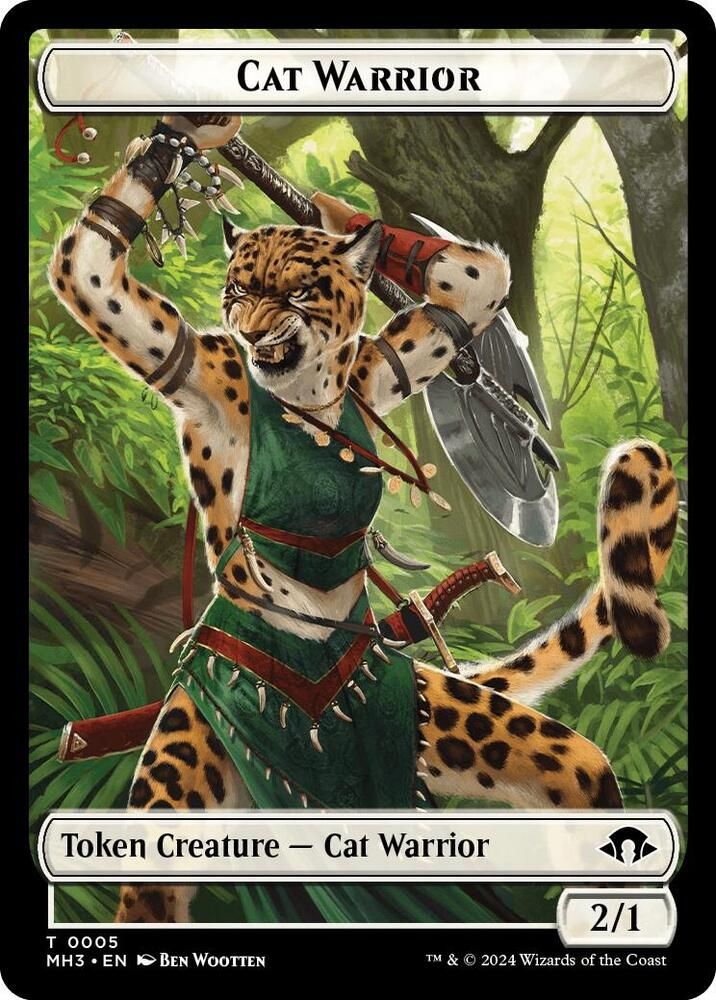 Cat Warrior Token - Modern Horizons 3 (MH3) Modern Horizons 3