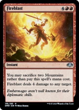 Fireblast 119/261 Dominaria Remastered Singles