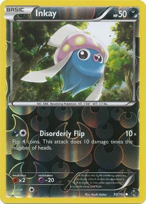 Inkay - 93/162 - Common Reverse Holo XY: Breakthrough Reverse Holo Singles
