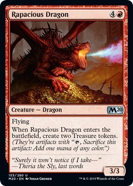 Rapacious Dragon 153/280 - Magic 2020 (M20) Singles