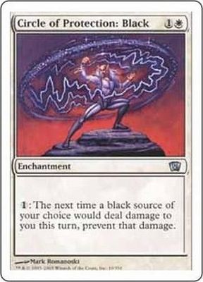 Circle of Protection: Black MTG 8th Edition Singles
