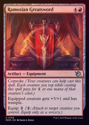 Ramosian Greatsword 0159 - Foil March of the Machine Foil Singles