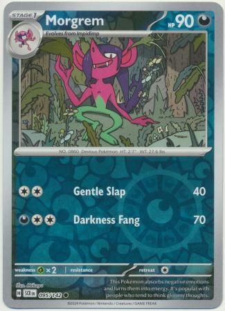 Morgrem - 095/142 - Common Reverse Holo Scarlet &amp; Violet: Stellar Crown Reverse Singles