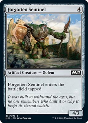 Forgotten Sentinel 231/274 Magic 2021 (M21) Singles