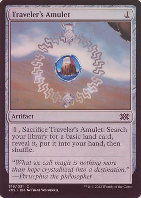 Traveler&#39;s Amulet 316/331 - Foil Double Masters 2022 Foil Singles